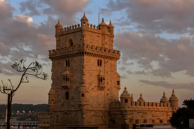 a-newly-cleaned-and-restored-belém-tower-at-golden-hour