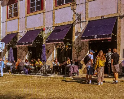 Dear Breakfast outdoor seating near Alfama Lisbon